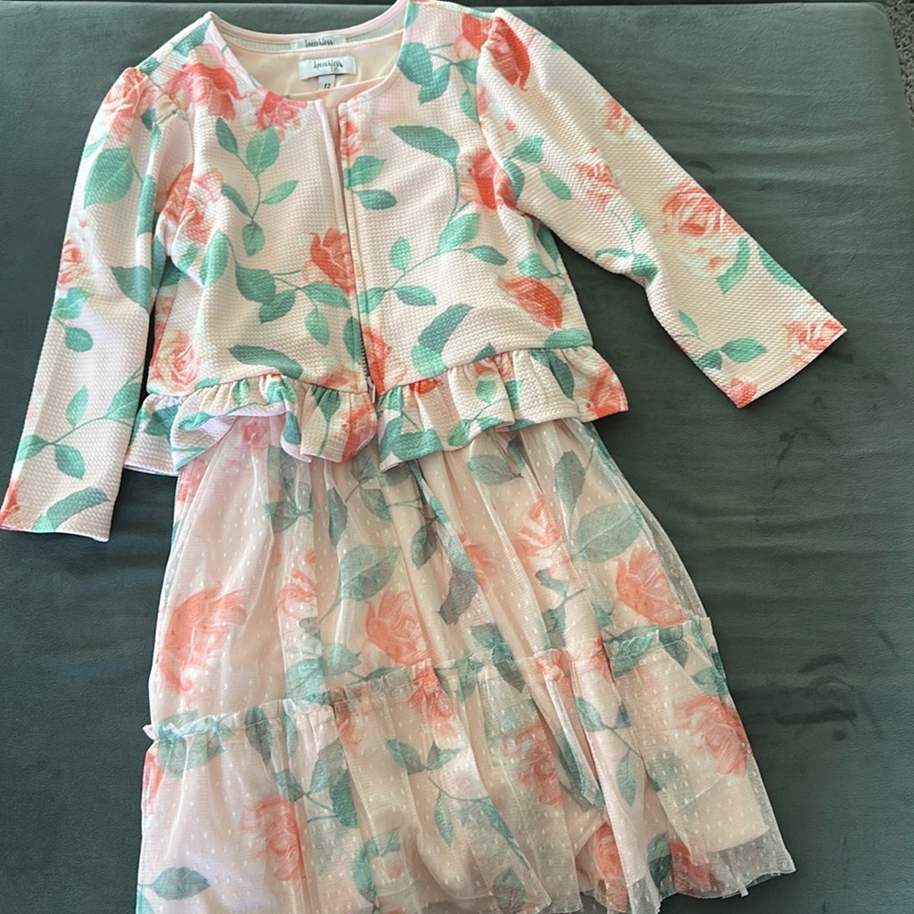 Girls dress size 12 with jacket